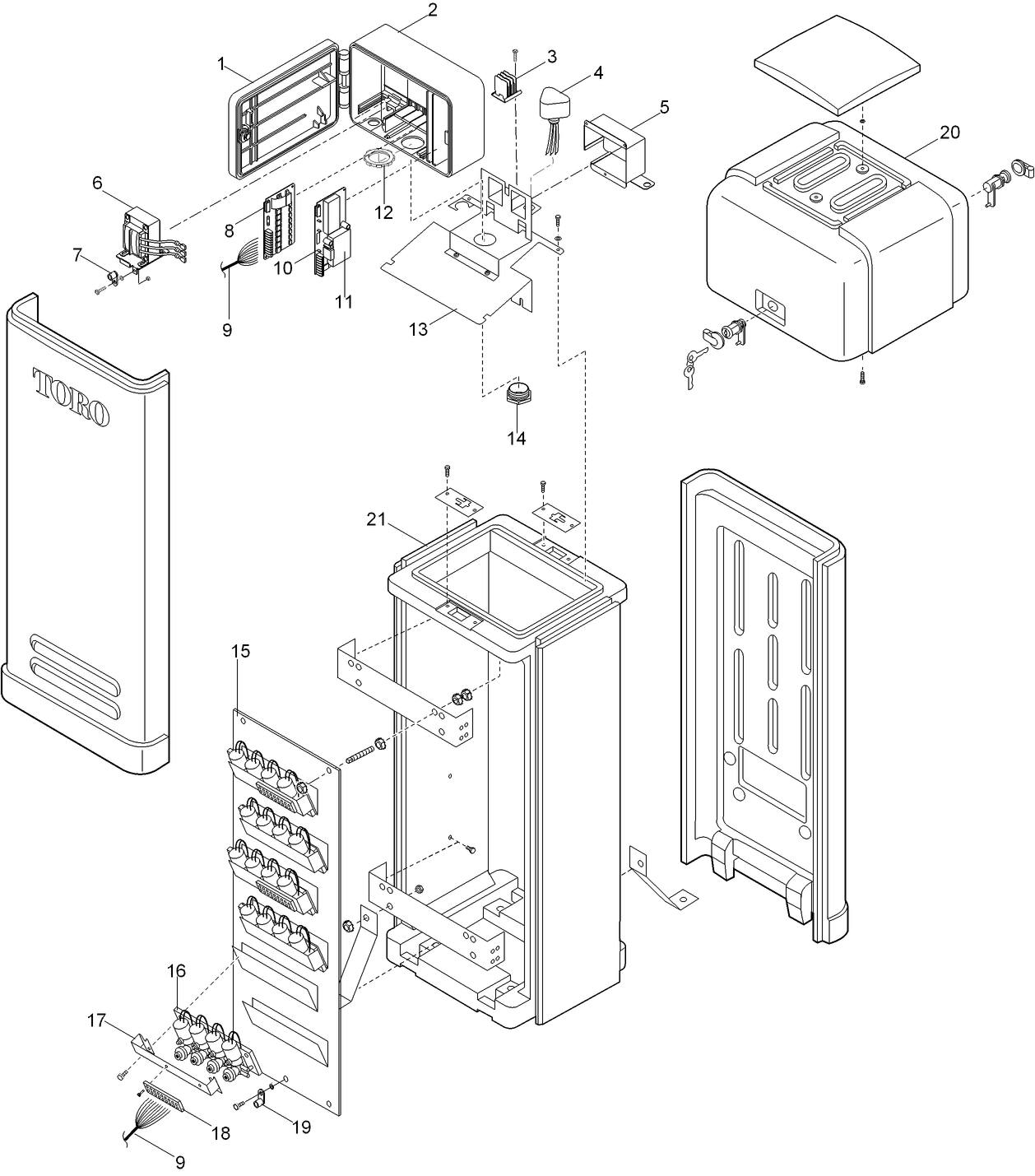 OSMAC Satellite - Plastic Pedestal, Hydraulic