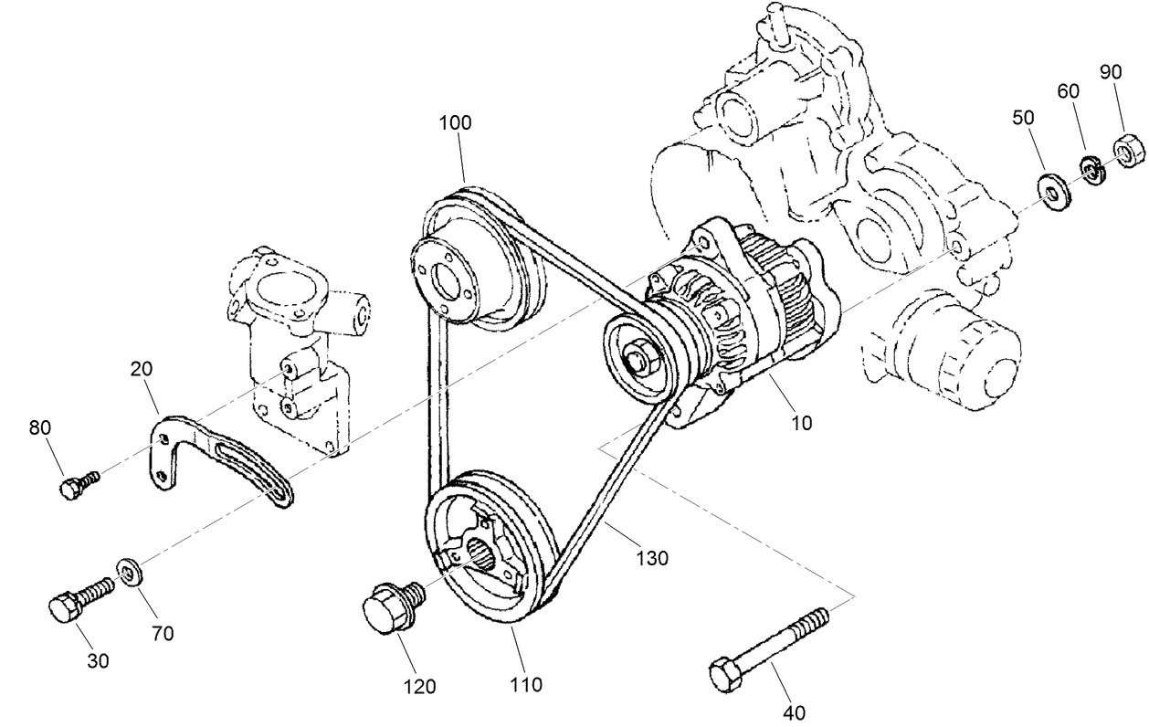 Alternator and Pulley Assembly