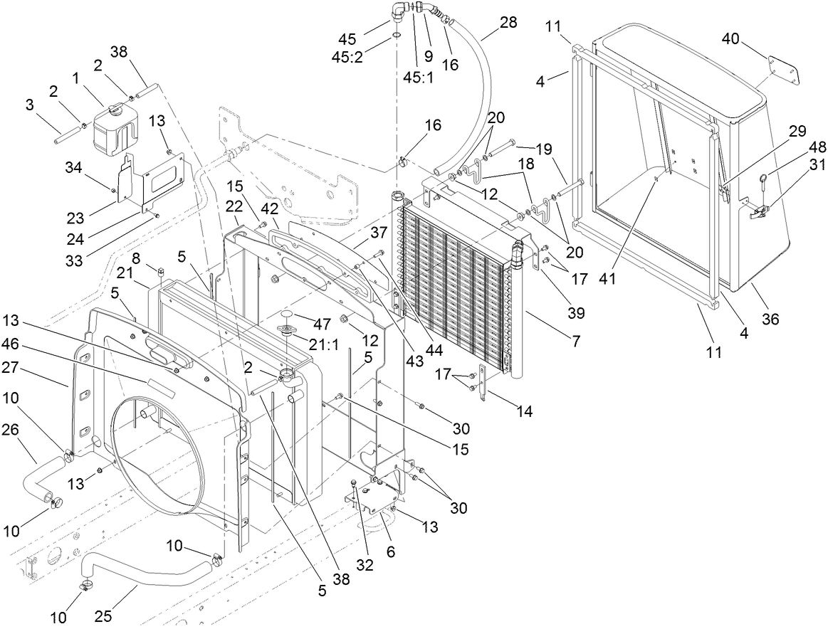 Radiator and Hydraulic Cooler Assembly