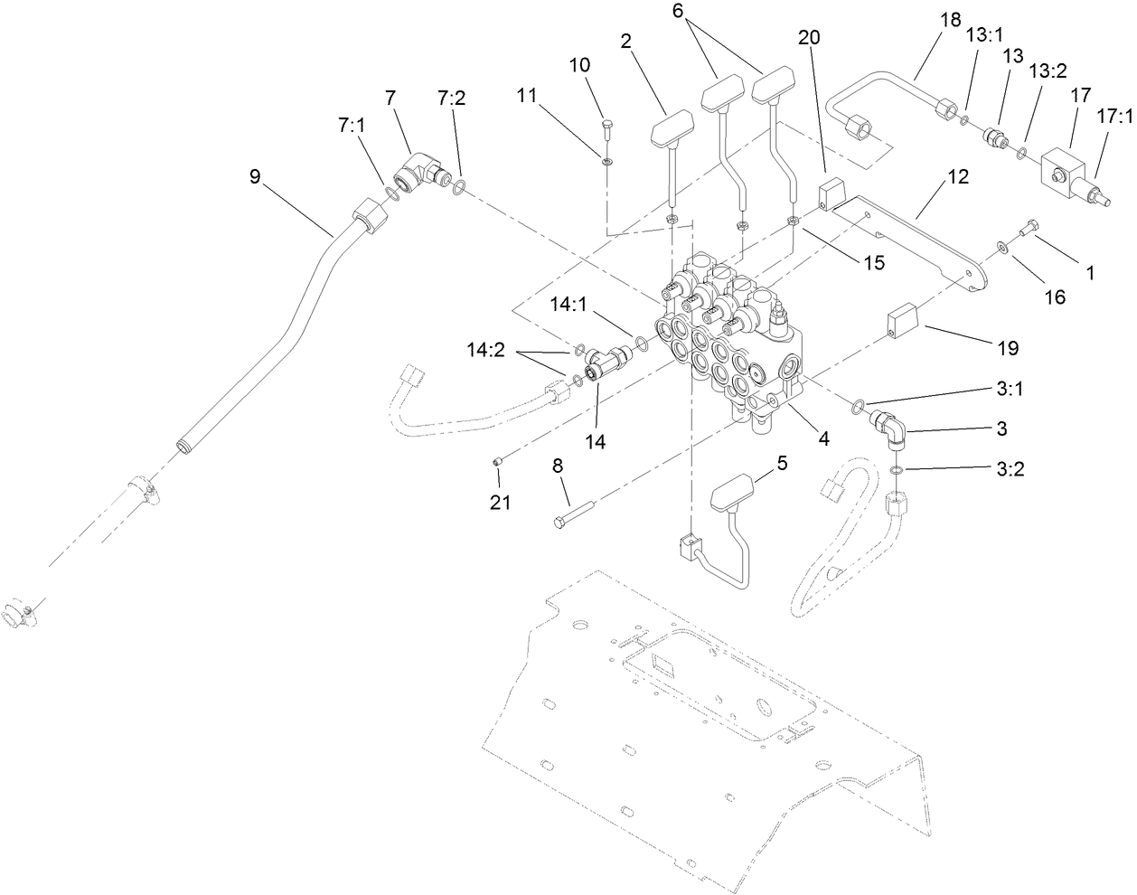 4-Spool Valve Assembly