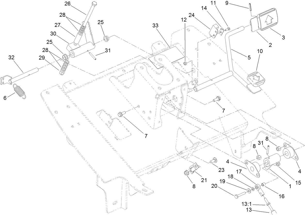 Traction Pedal Assembly