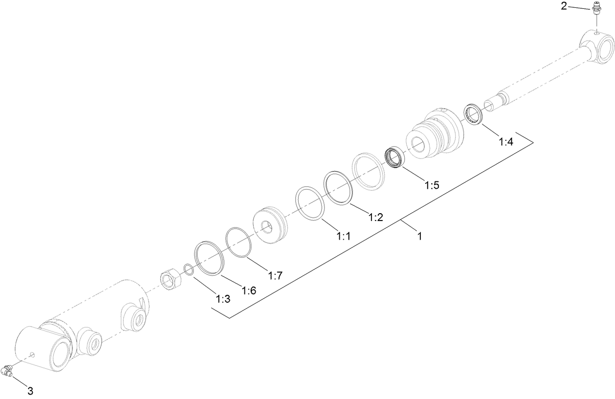 Hydraulic Cylinder Assembly No. 107-2034