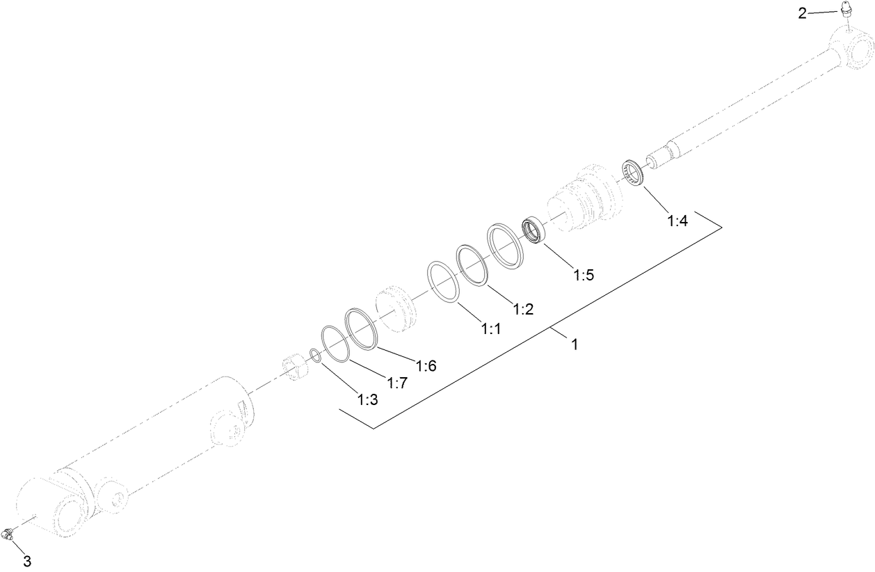 Hydraulic Cylinder Assembly No. 107-2033