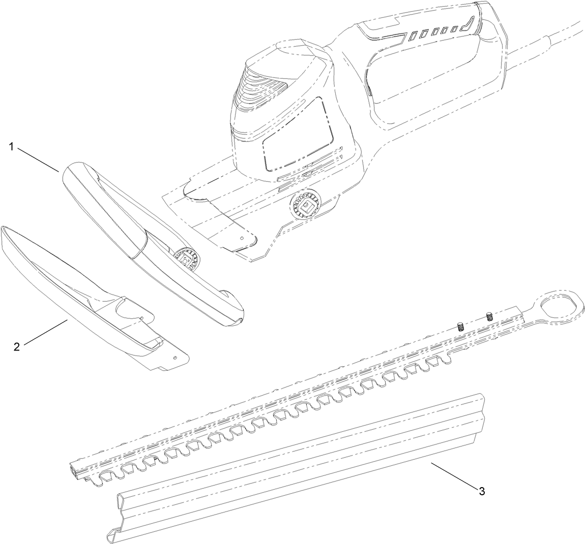 22 Inch Hedge Trimmer Assembly