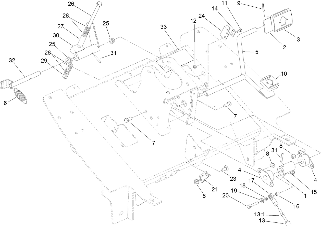Traction Pedal Assembly