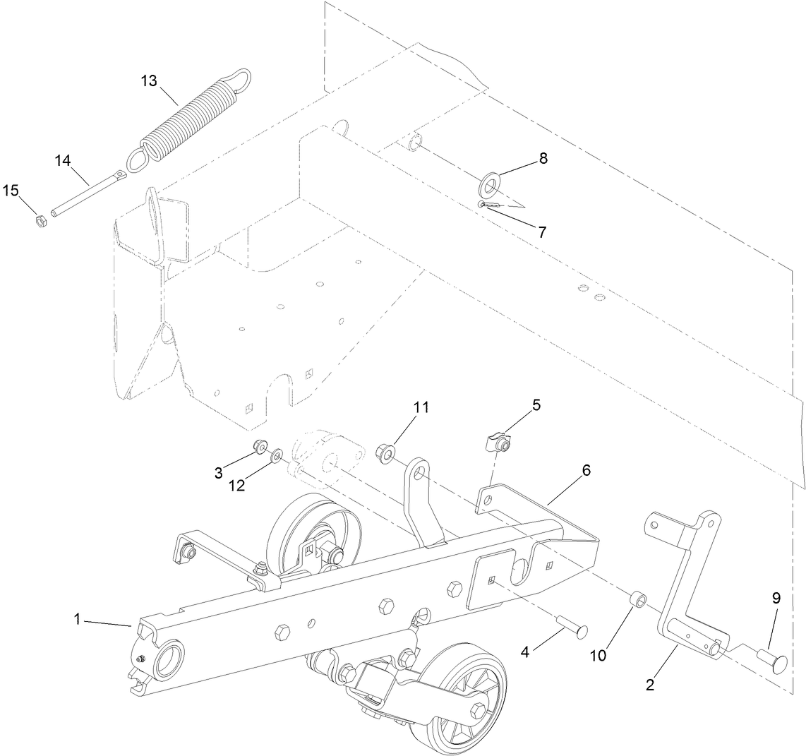 RH Trailing Arm Mounting Assembly