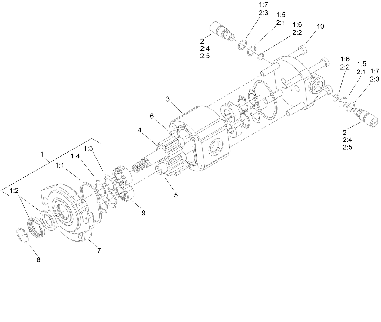 Hydraulic Motor Assembly No. 110-1717