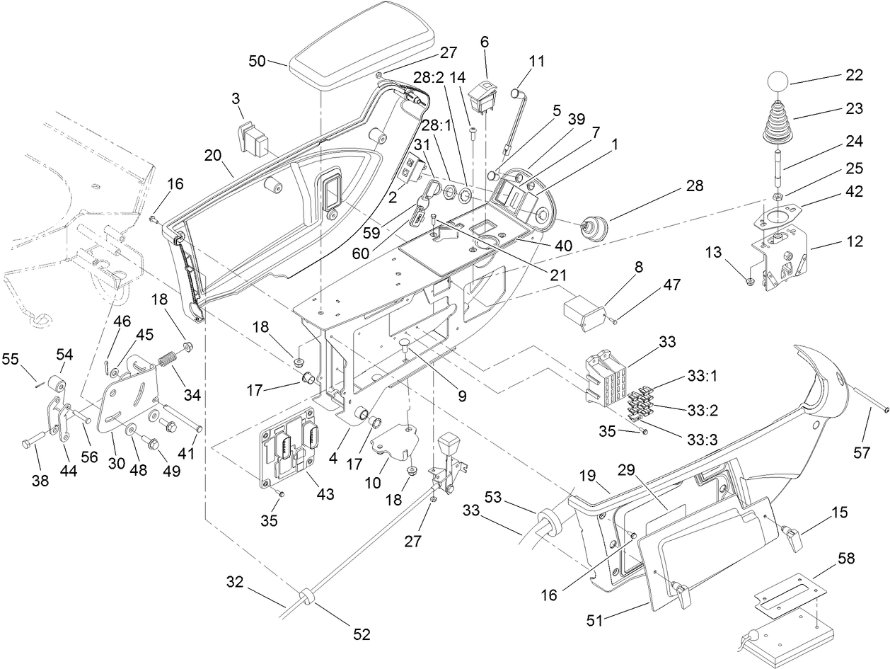 Console and Control Arm Assembly