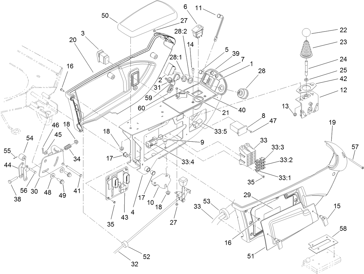 Console and Control Arm Assembly