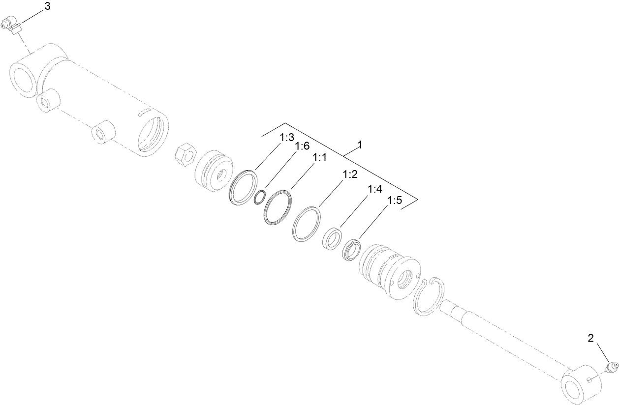 Hydraulic Cylinder Assembly No. 110-9034