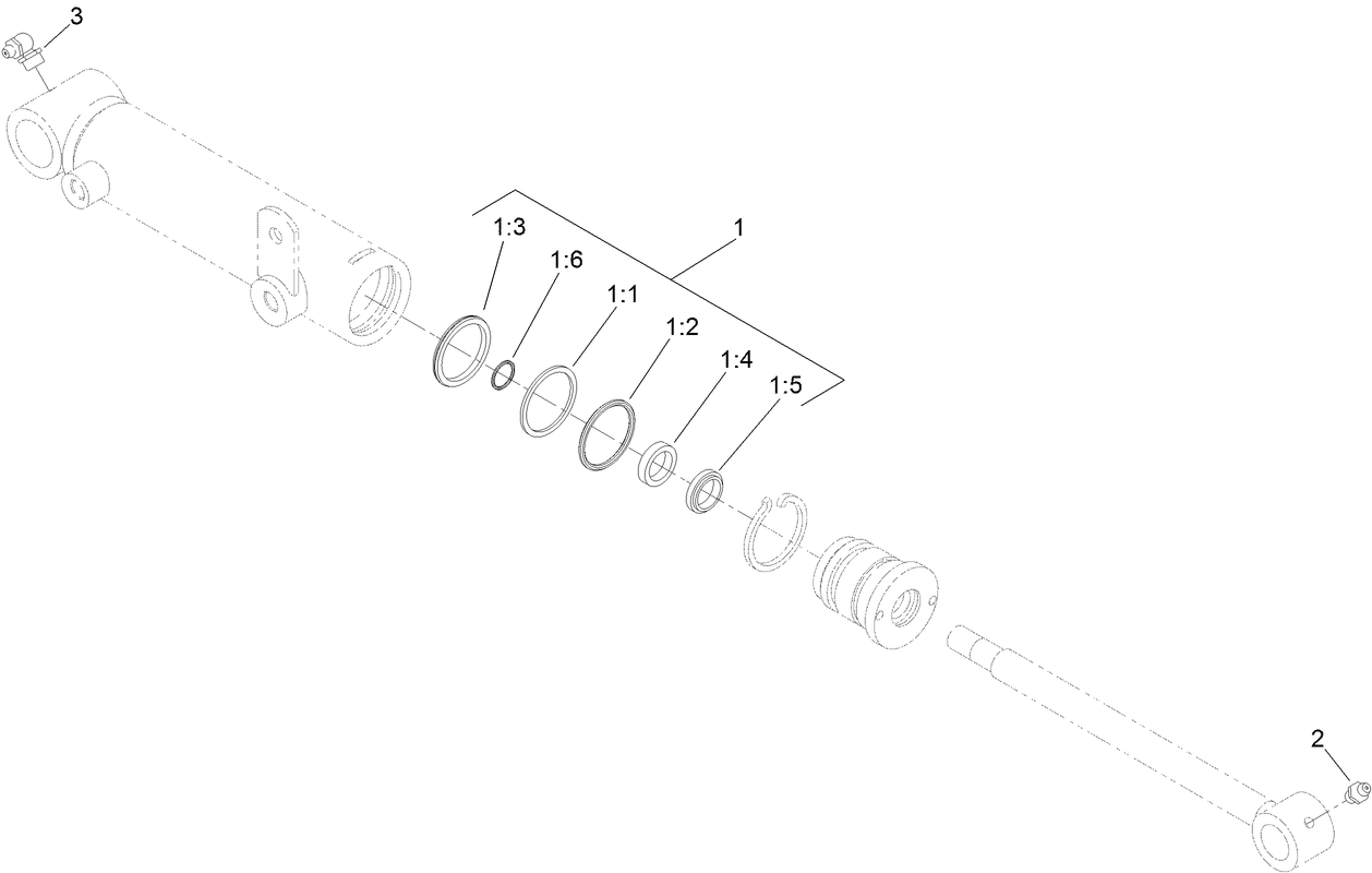 Hydraulic Cylinder Assembly No. 110-9033