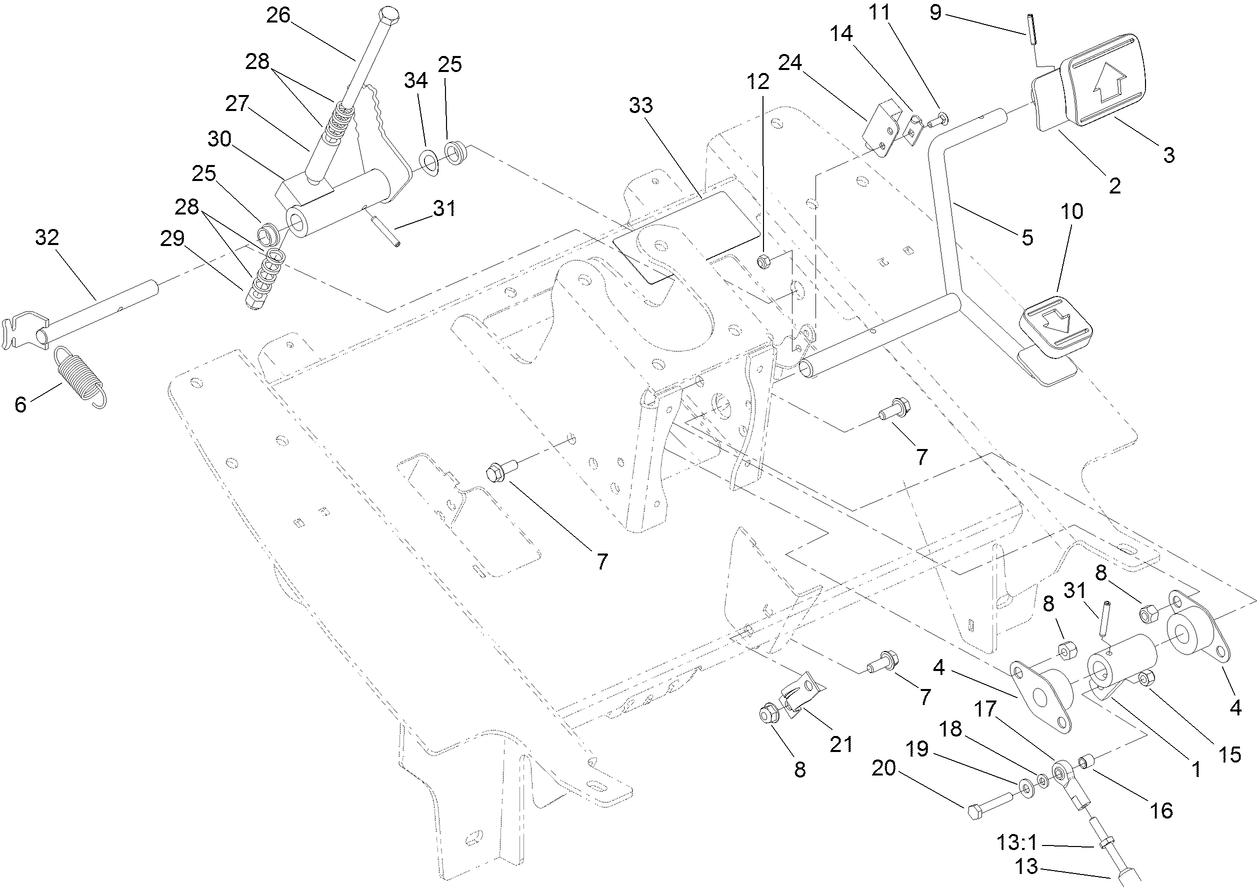 Traction Pedal Assembly
