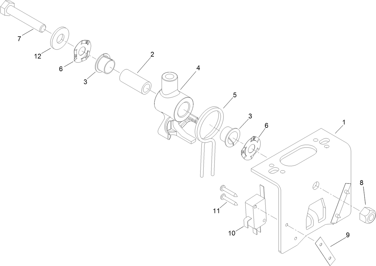 Joystick Bracket Assembly No. 106-4167