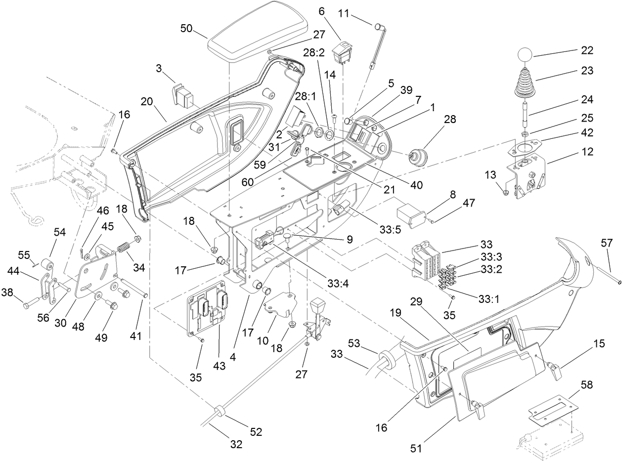 Console and Control Arm Assembly
