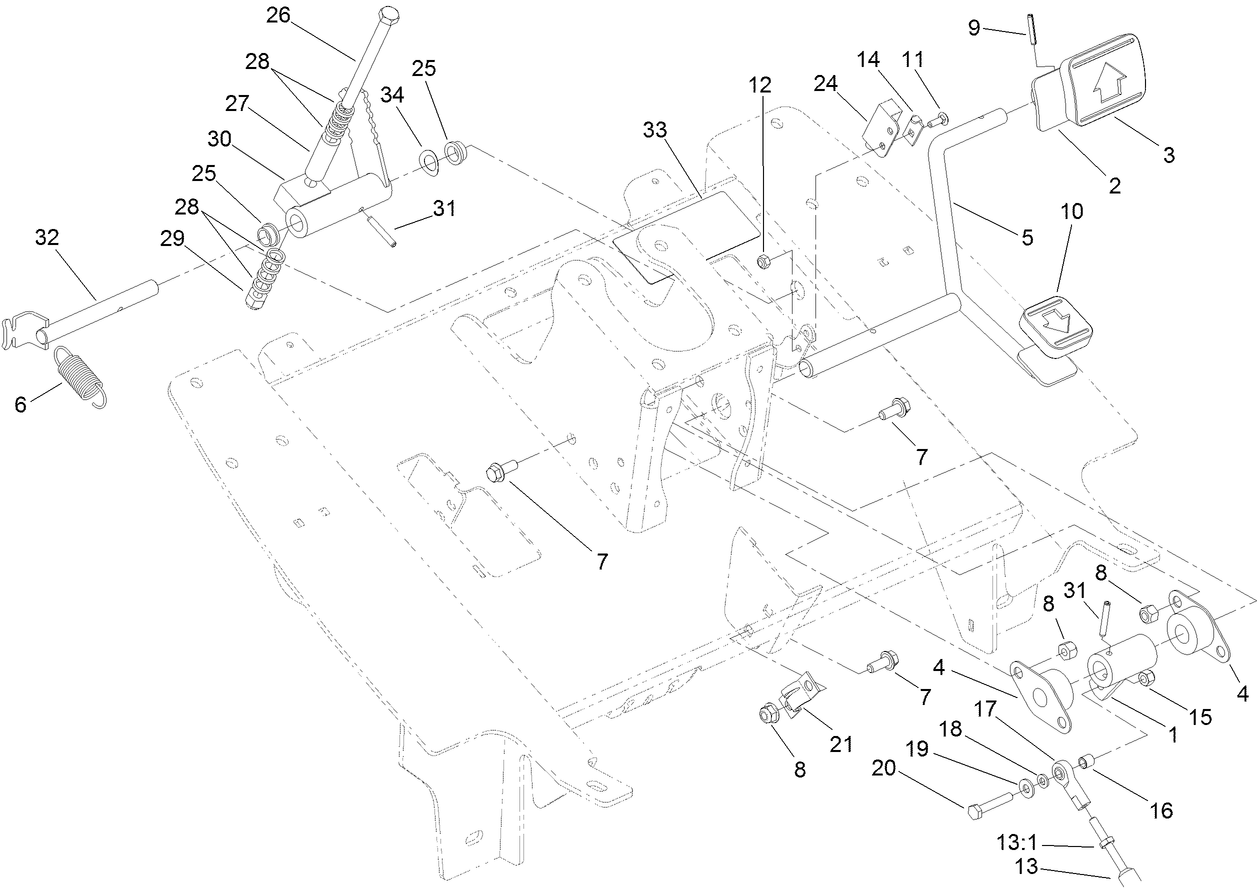 Traction Pedal Assembly