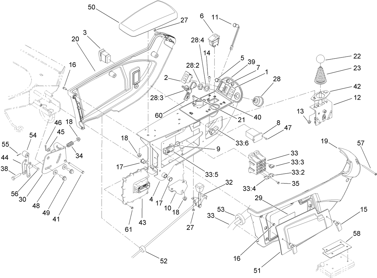 Console and Control Arm Assembly