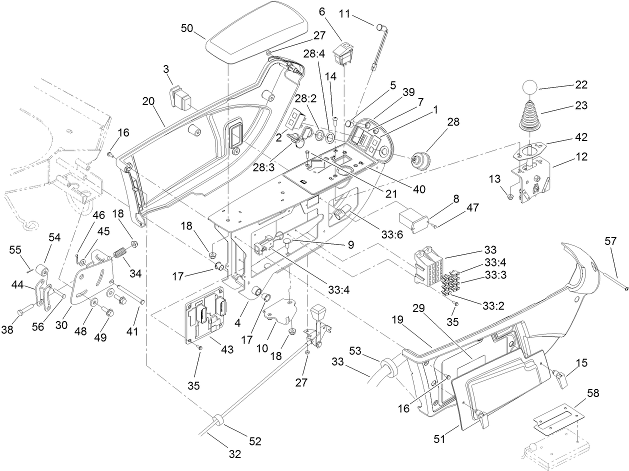 Console and Control Arm Assembly