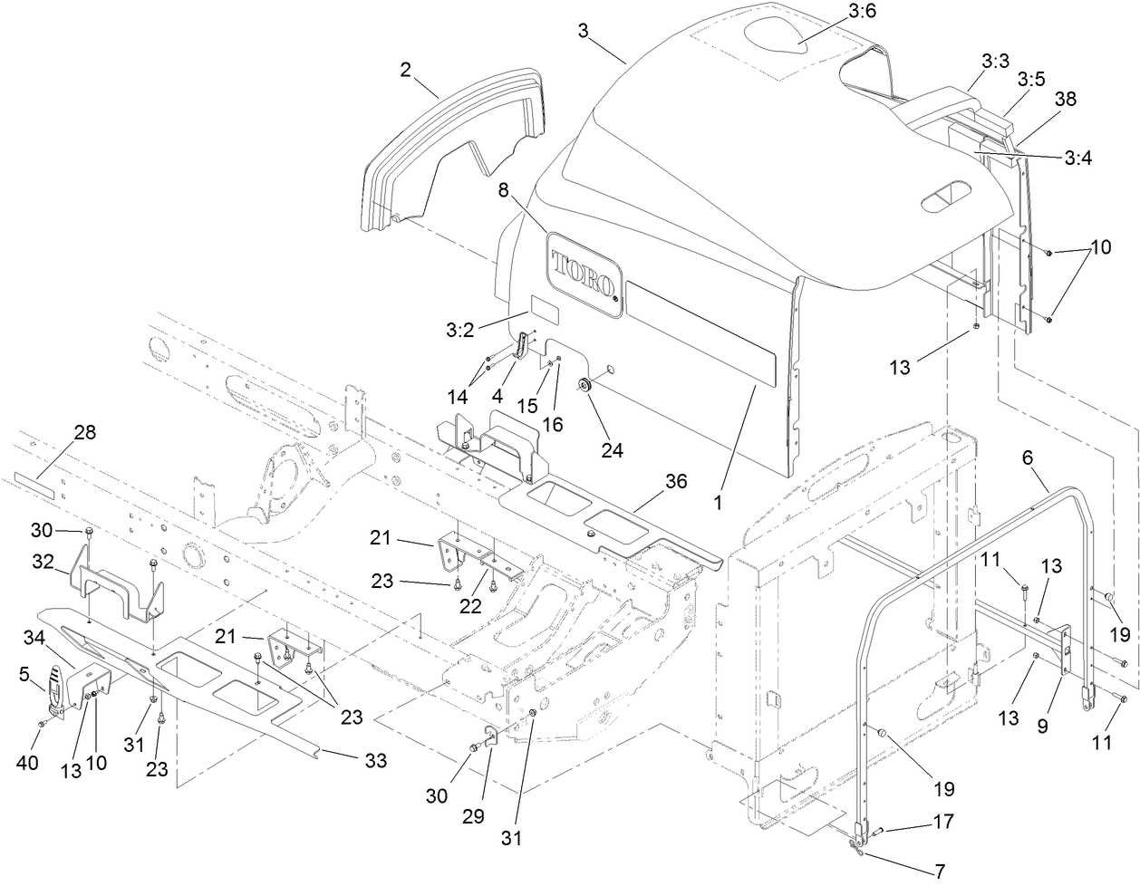 Hood and Body Panel Assembly