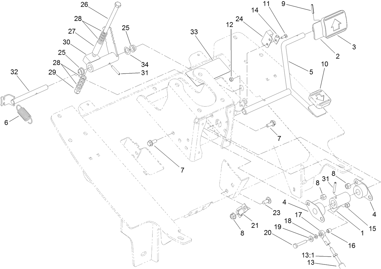 Traction Pedal Assembly