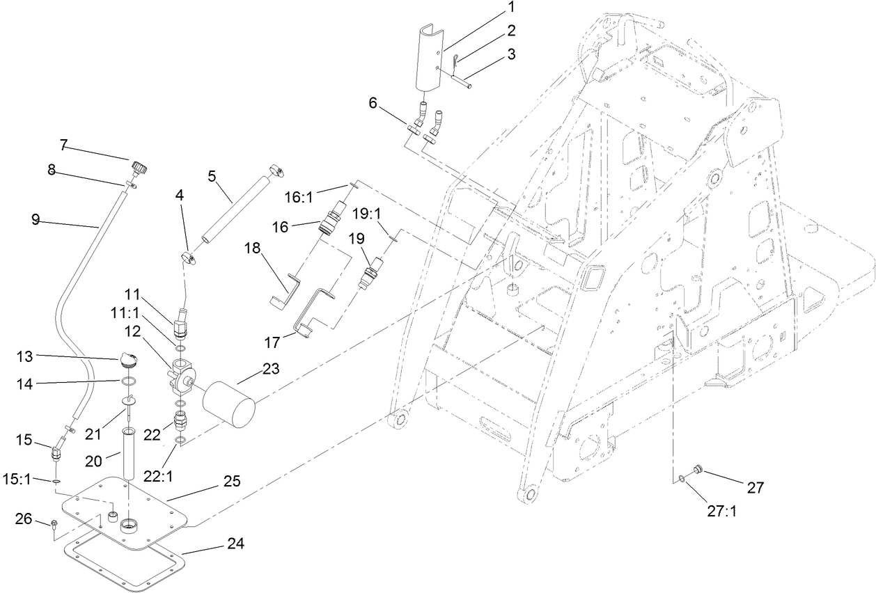 Hydraulic Tank and Filter Assembly