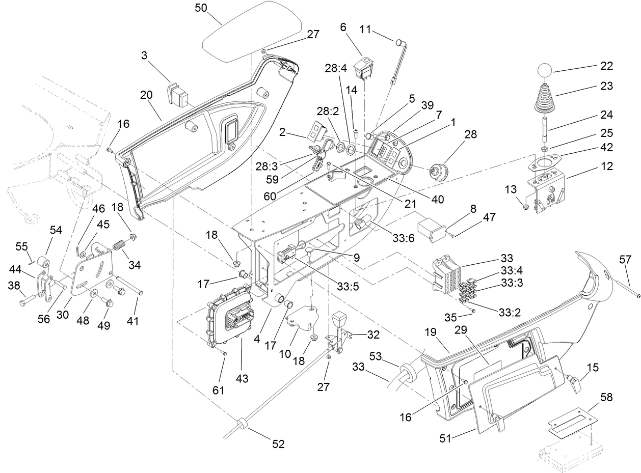 Console and Control Arm Assembly