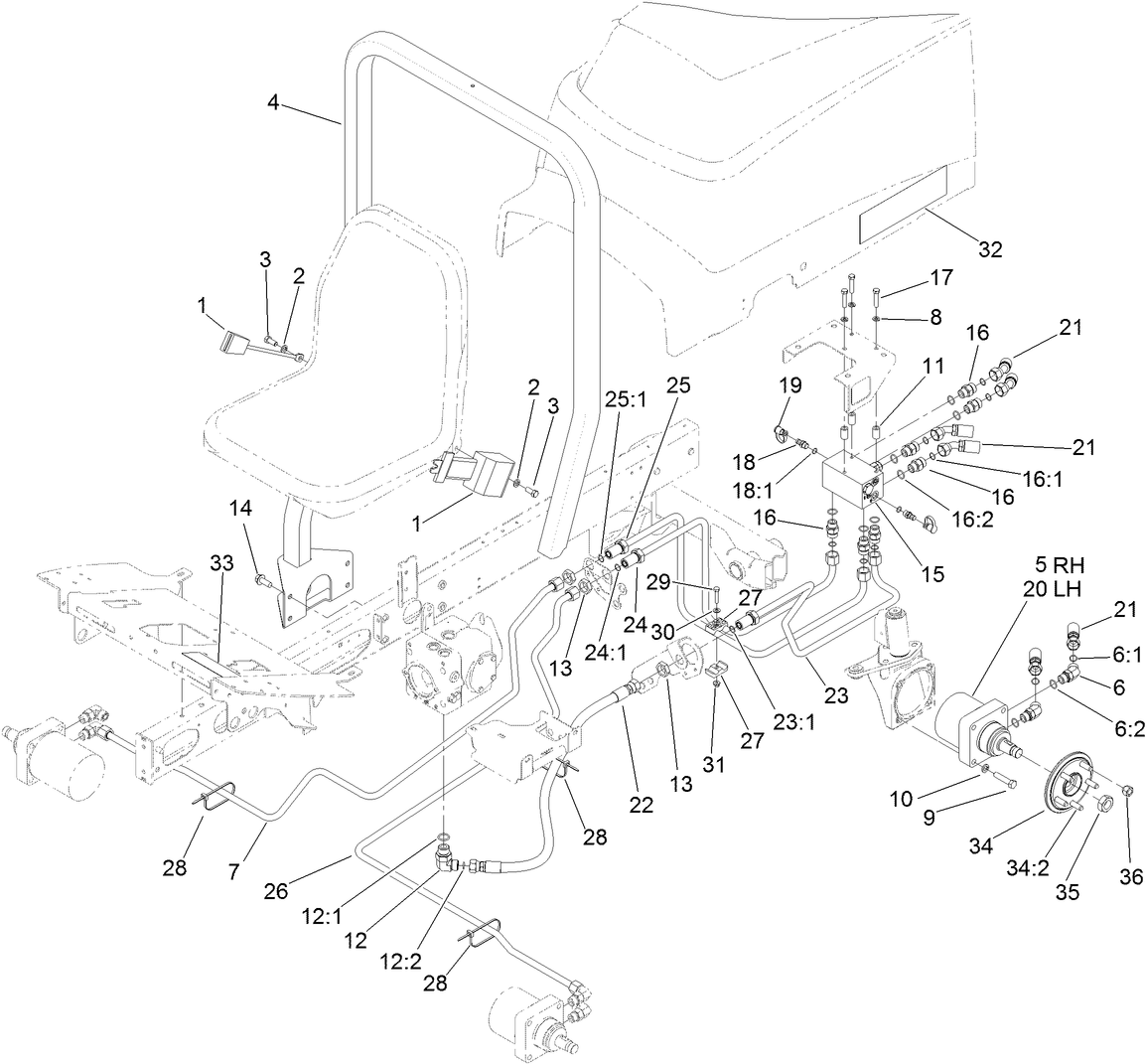 Rear Drive Hydraulic Assembly