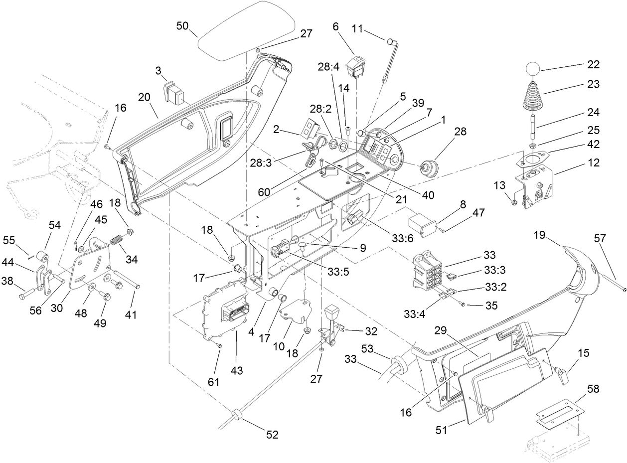 Console and Control Arm Assembly