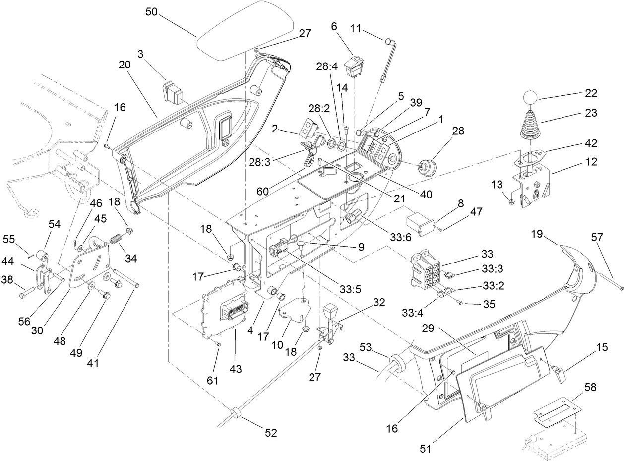 Console and Control Arm Assembly