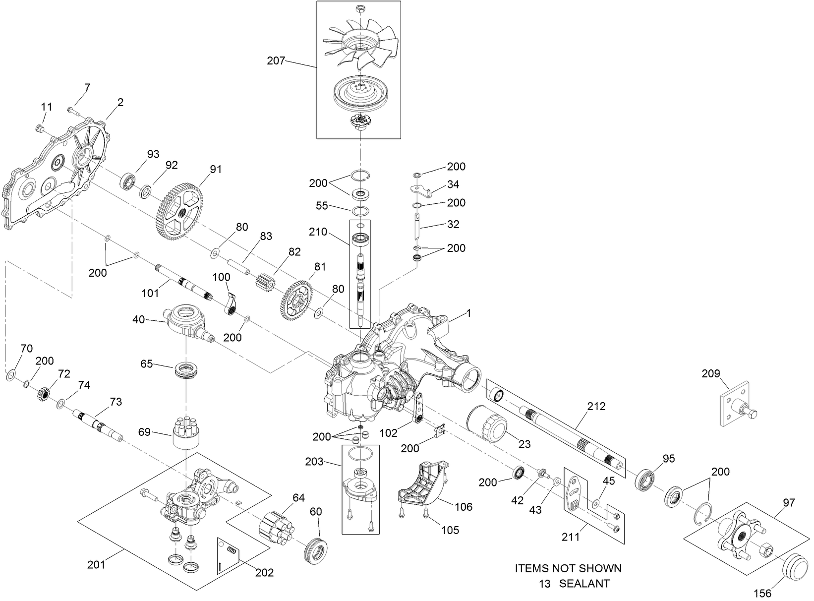 LH Transaxle Assembly No. 120-7860