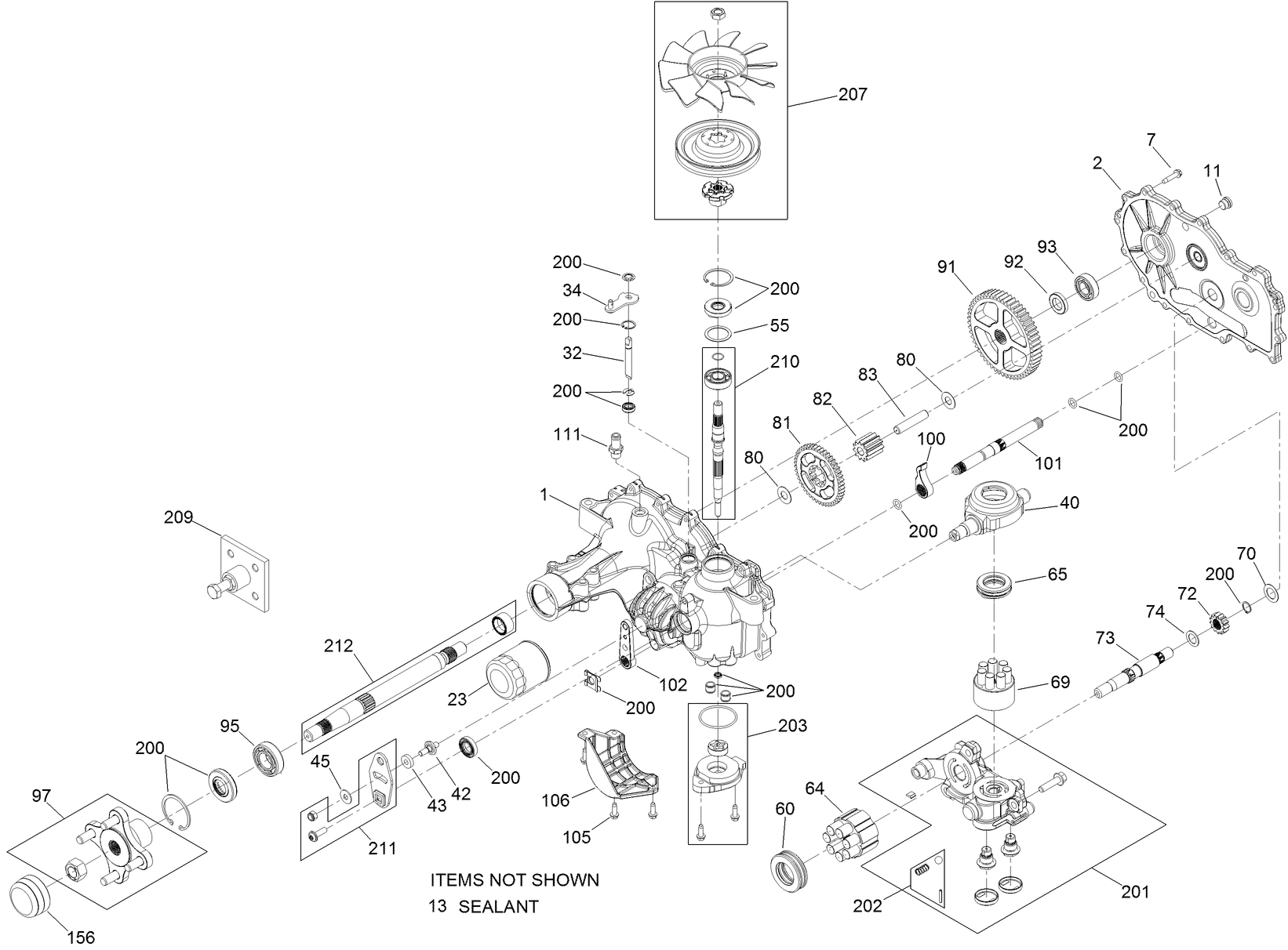 RH Transaxle Assembly No. 120-7861