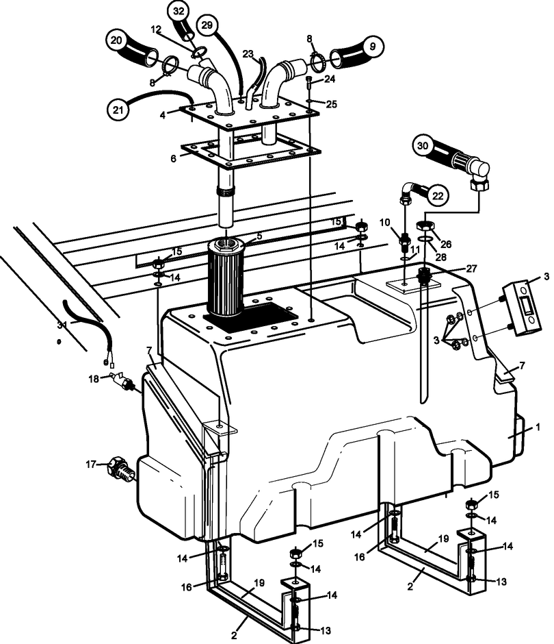 Hydraulic Oil Tank Assembly