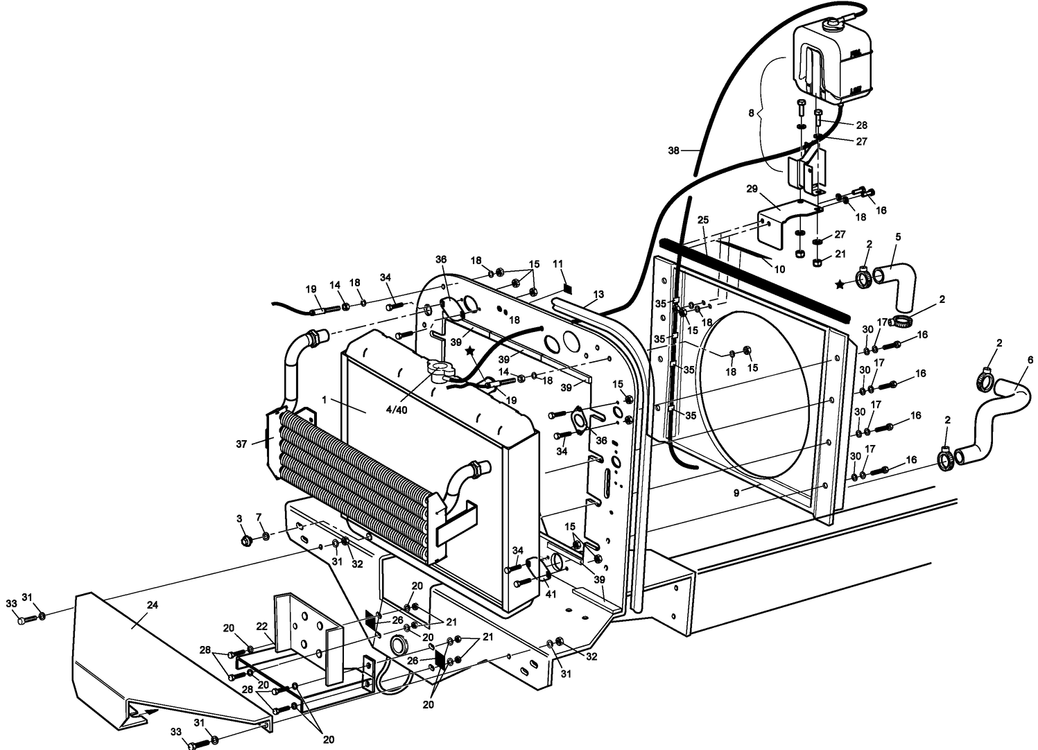 Oil Cooler & Radiator Assembly