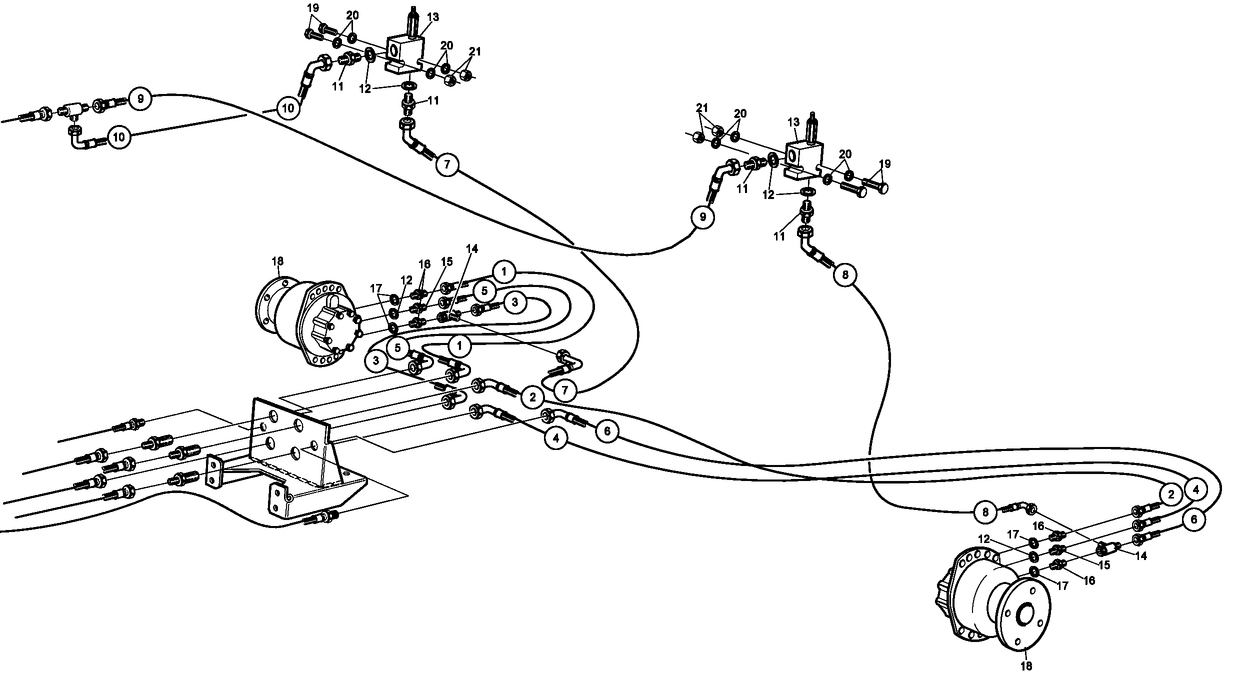 Rear Transmission Hydraulic Circuit