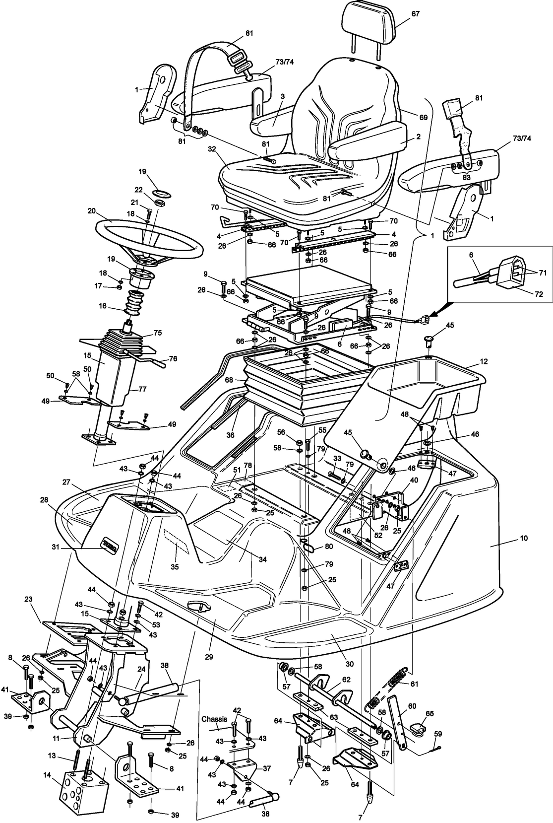 Operator Seat Assembly