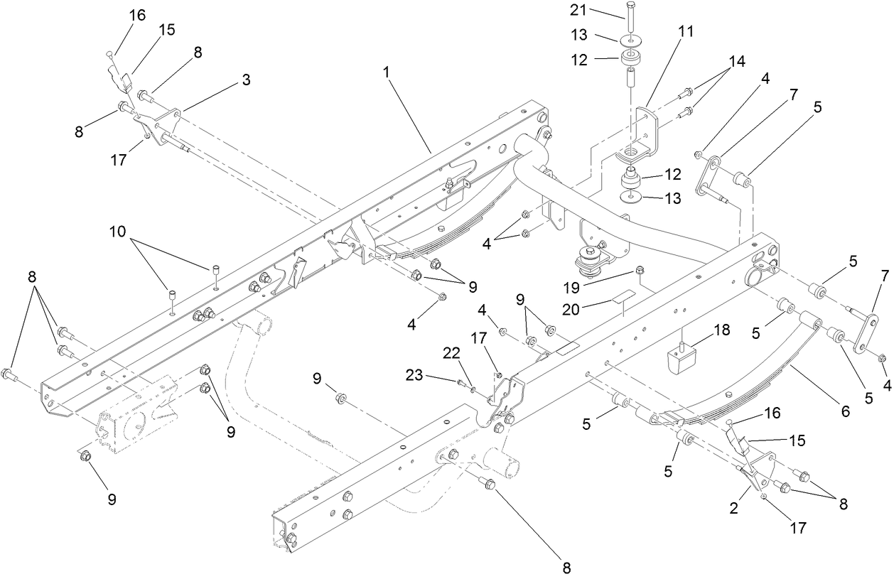 Rear Frame and Suspension Assembly