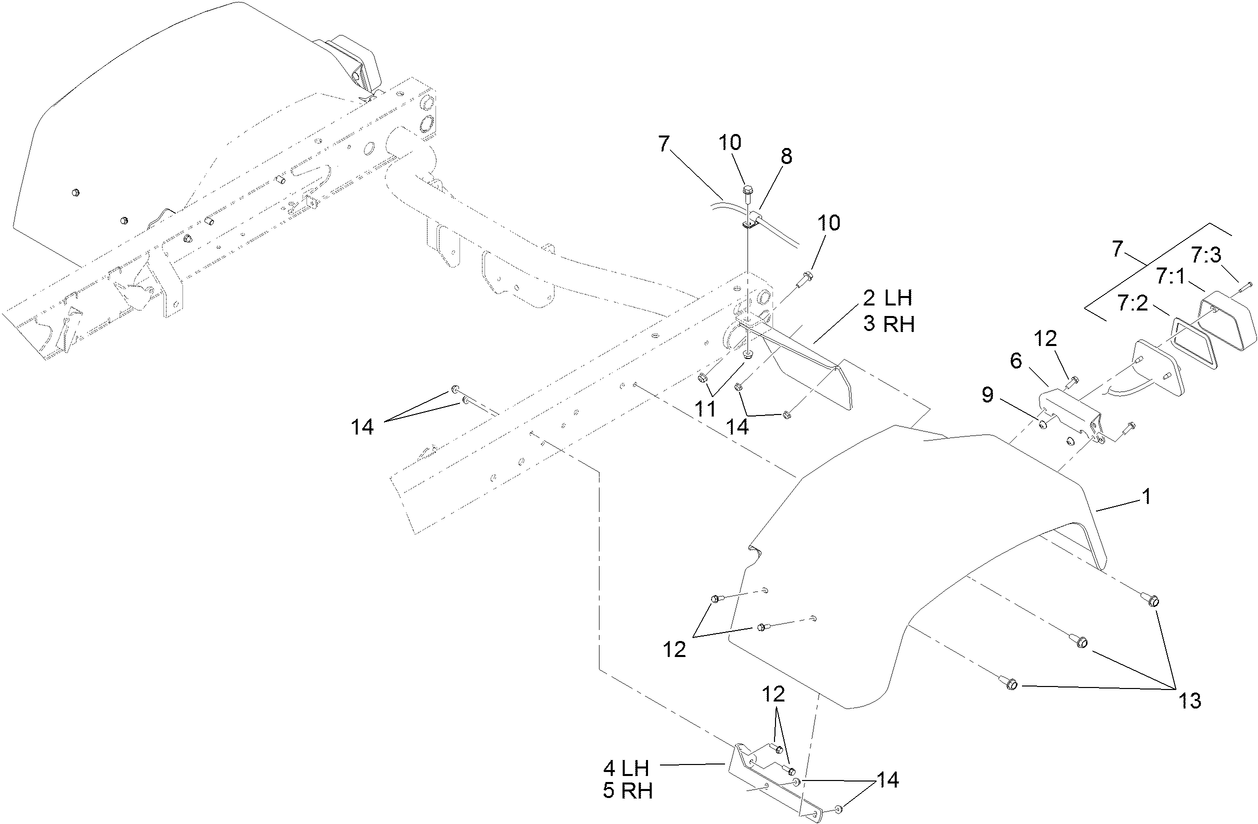 Tail Light and Fender Assembly