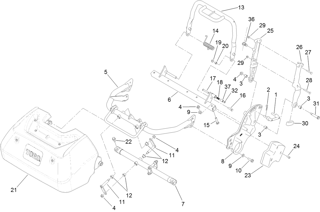 Frame and Handle Mount Assembly