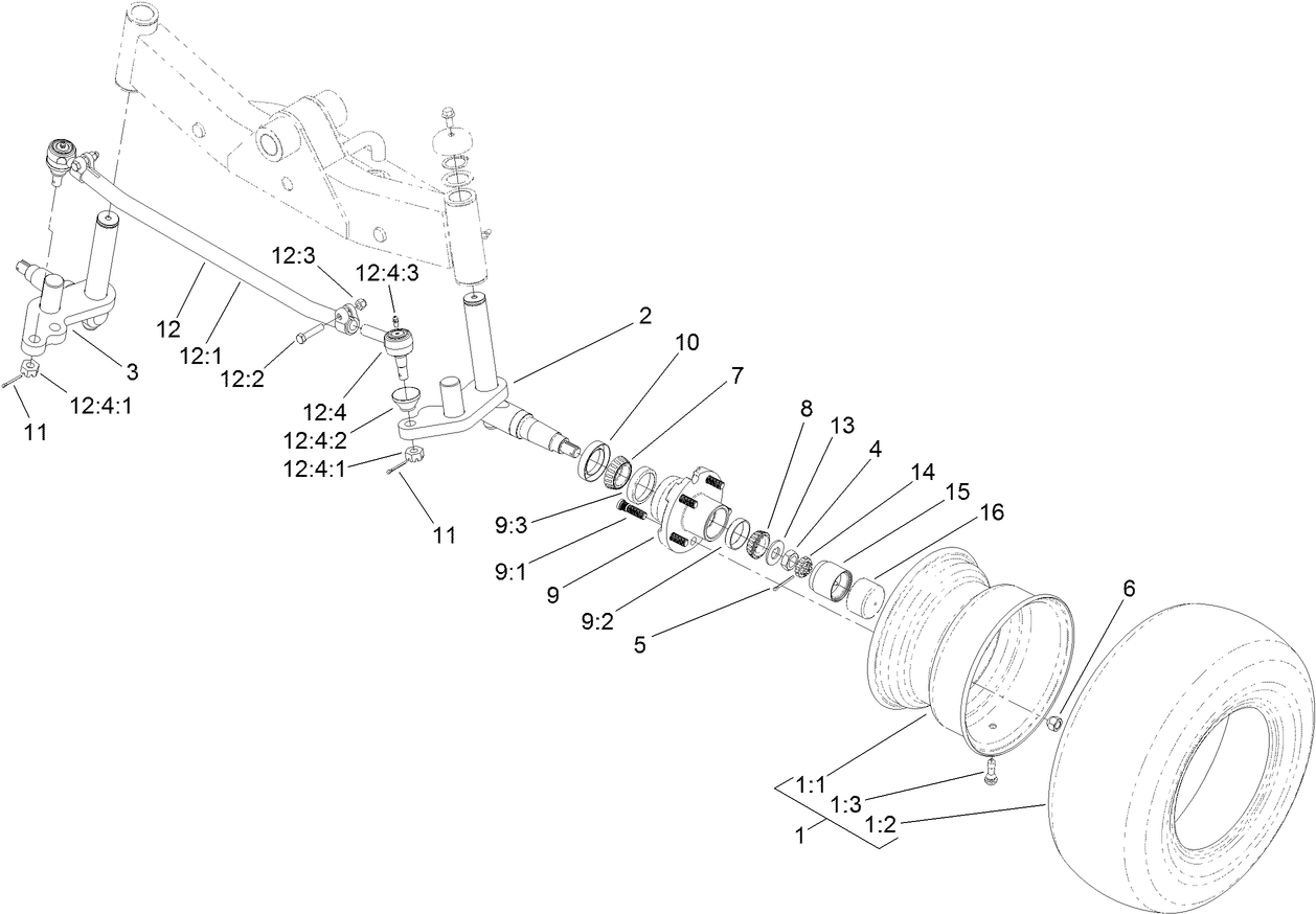 Wheel and Spindle Assembly