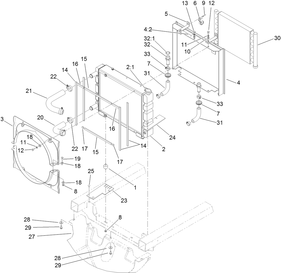 Radiator and Shroud Assembly