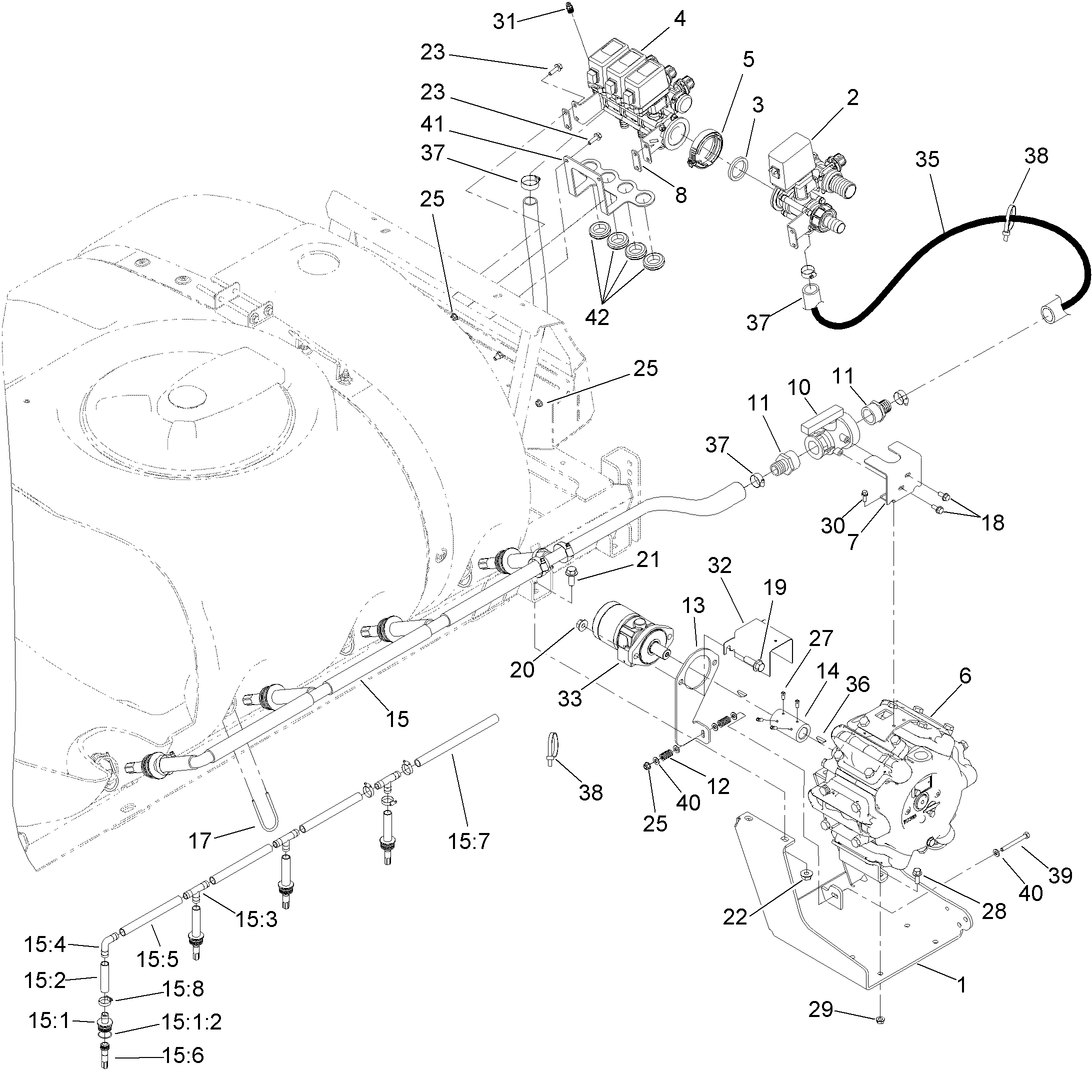 Spray Pump and Valve Assembly