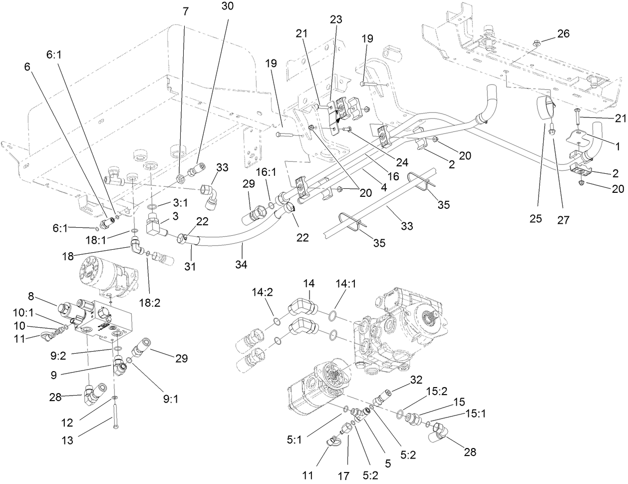Hydraulic Pump and Filter Assembly