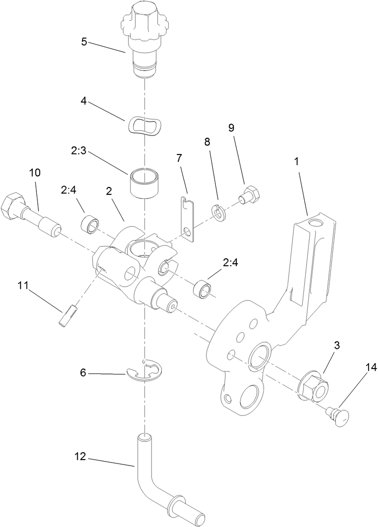 Right Hand Groomer Arm Assembly