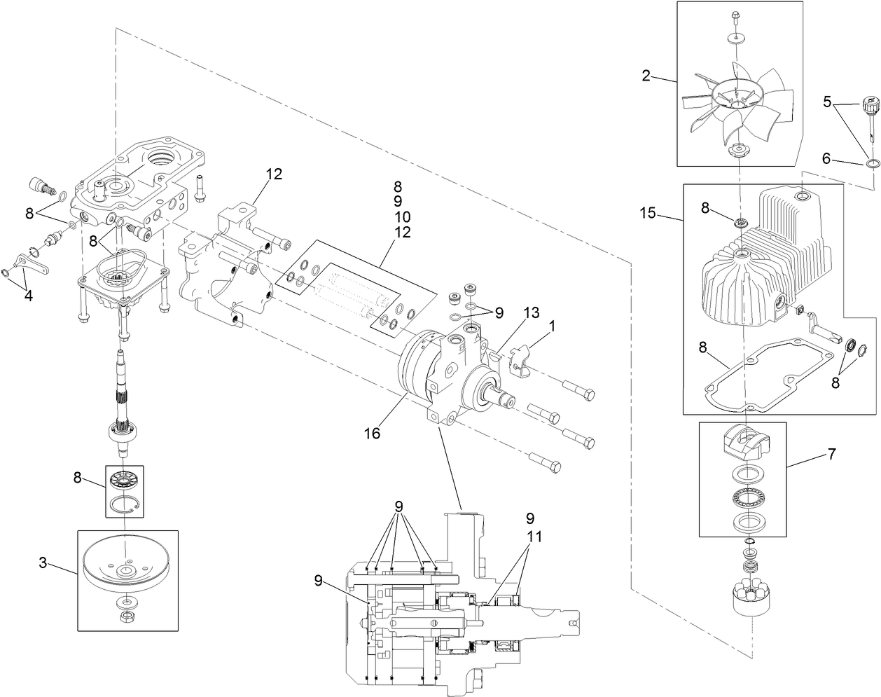 LH Hydro Assembly No. 116-6413
