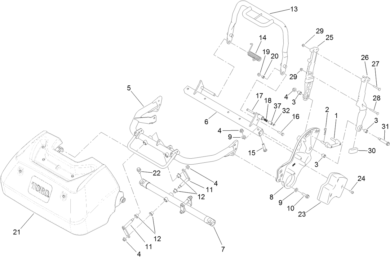 Frame and Handle Mount Assembly