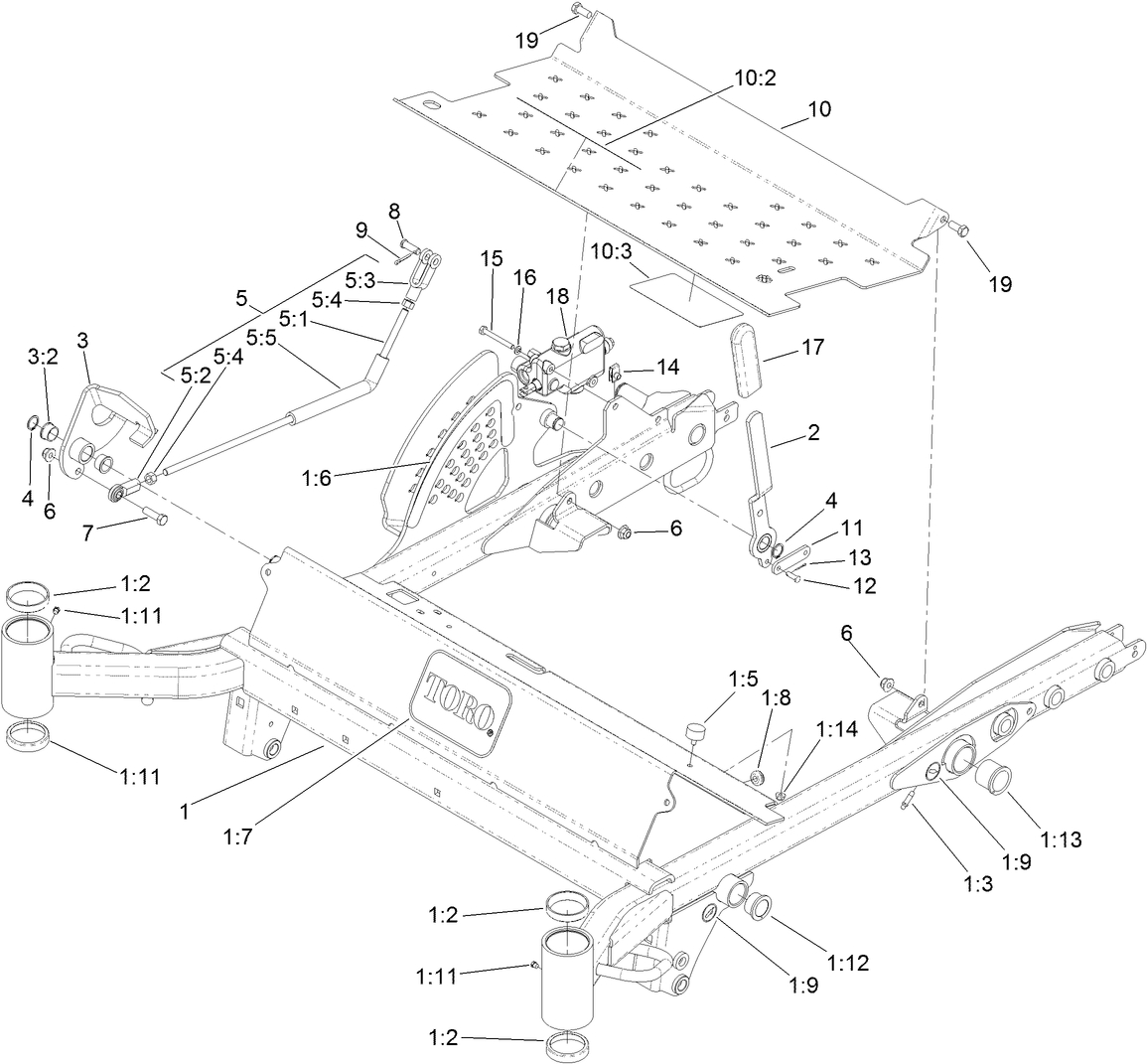 Carrier Frame Service Assembly No. 114-4086