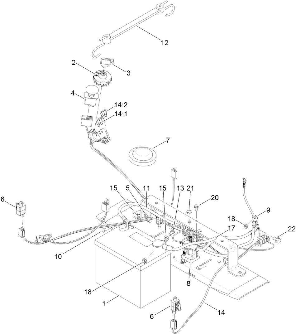 Battery and Electrical Assembly