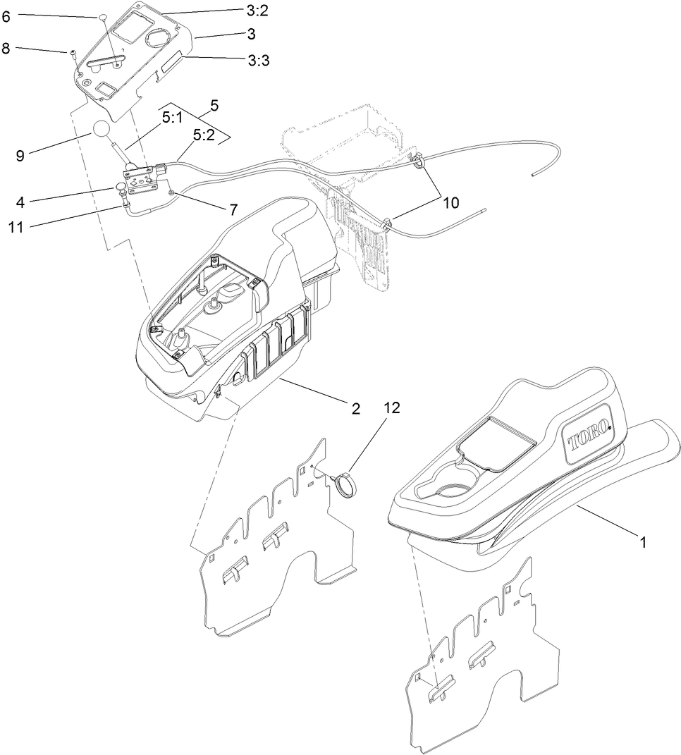 Fender, Console and Control Assembly