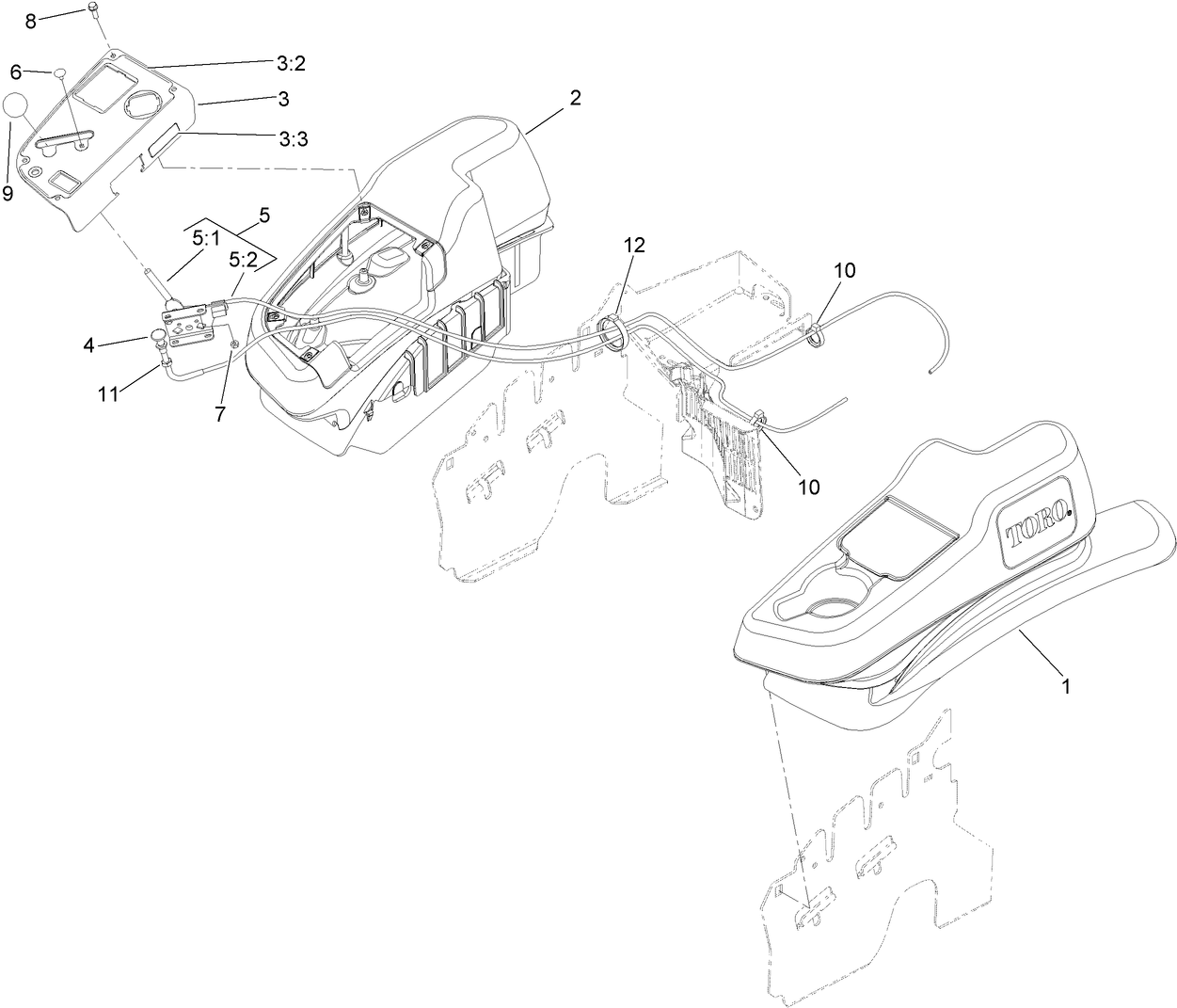 Fender, Console and Control Assembly