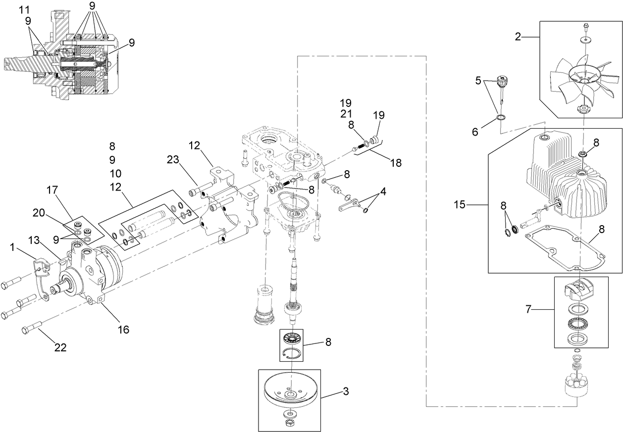 LH Hydro Assembly No. 116-6411