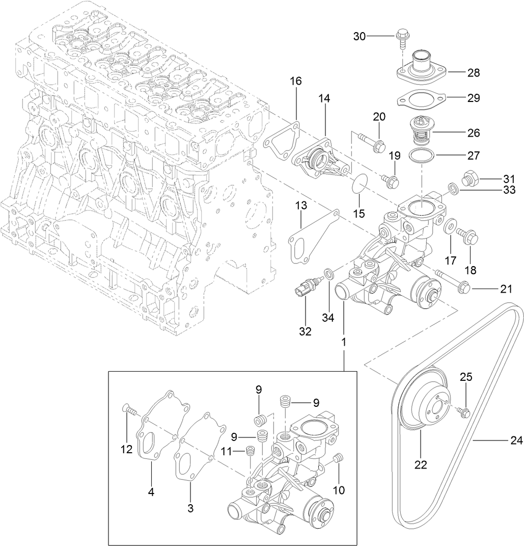 Cooling Water System Assembly